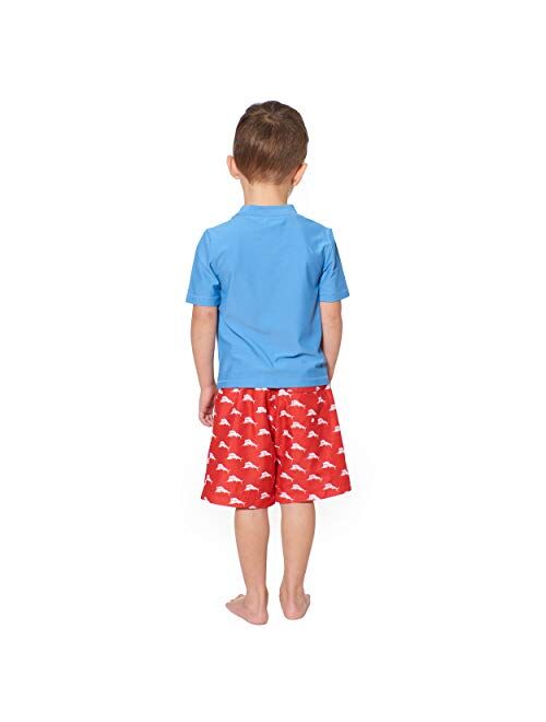 Tommy Bahama Boys' Rashguard and Trunks Swimsuit Set