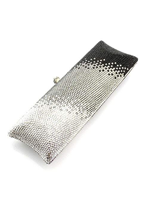 Mubolin Women Clutch Wedding Purse Rhinestone Crystal Party Bags Gradient Handbag