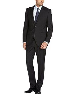 DTI GV Executive Men's Two Button Suit Modern Fit Blazer Jacket Pants 2 Piece