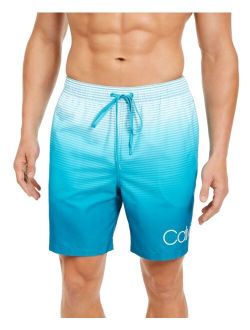 Men's Quick-Dry UV 50+ Ombre Stripe 7" Swim Trunks, Created for Macy's