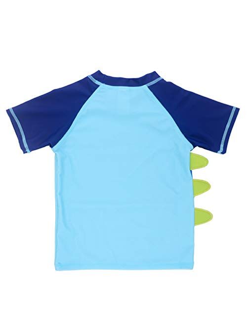 Vegaltair Little Toddler Boy's 2-Piece Swimsuit Trunk and Rashguard Ages 2-6 Years