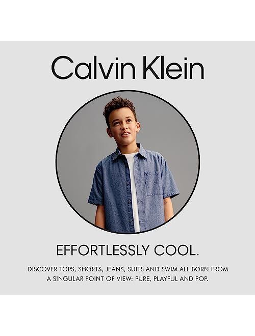 Calvin Klein Boys' Swim Trunk with UPF 50+ Sun Protection
