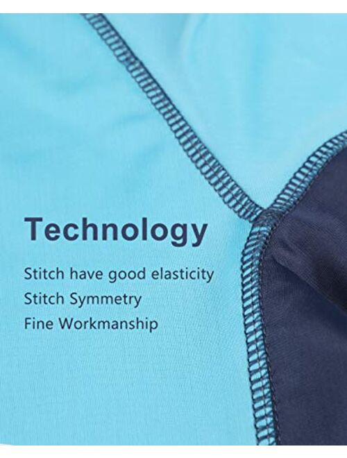 REMEETOU Boys' Rashguard Swim Short Sleeve Shirt,UPF 50 Sun Protective Swimsuit for Youth,Surf Tee for Toddler