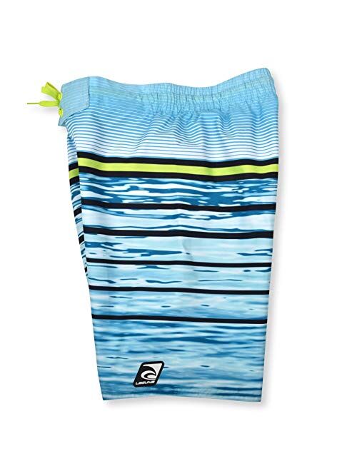 Laguna Boys Wave Print Swim Trunks with UPF 50, Sizes 8-20