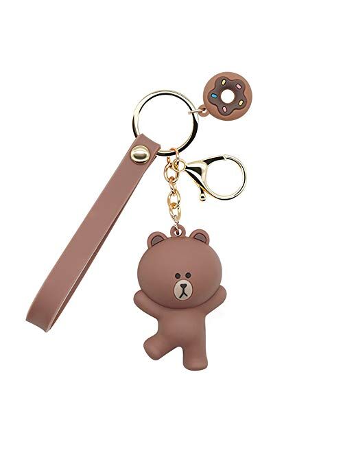 Silver Jooks 1pcs Cat Key Chain Cute Animal Keychain Alloy Bag Charm Pendant Keyring Girls Gift by TheBigThumb