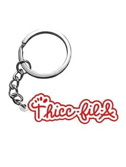 THICC-FIL-A Keychain | Cute Keychain for Girlfriend or Boyfriend, Best Friend Keychain, Funny Keychains Key Chain