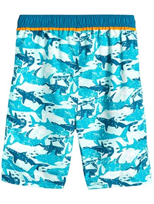 Big Chill Boys' 2-Piece UPF 50+ Long Sleeve Rashguard Board Short Set