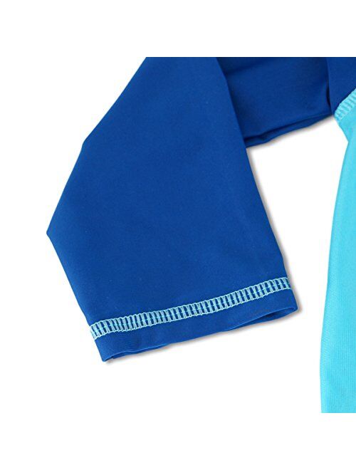 Boys Two Piece Rash Guard Swimsuits Kids Sunsuit Swimwear Sets UPF 50+