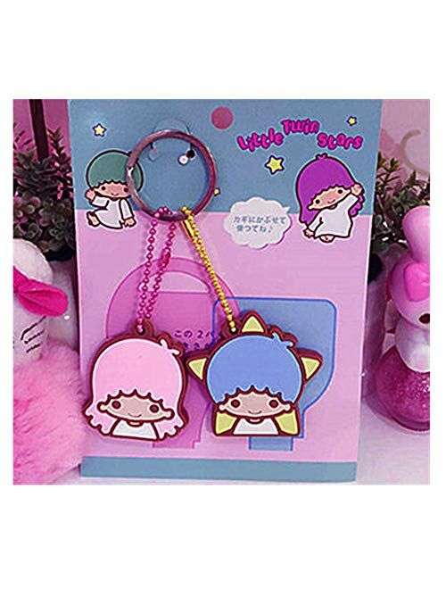 little twin stars my melody pink Key Met Protective Cover key chain cool new