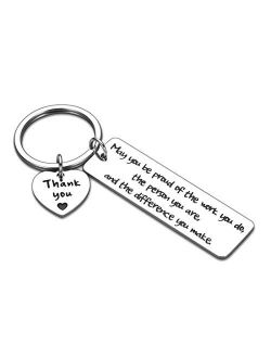 Coworker Employee Appreciation Gift Keychain from Colleague Friend Boss Goodbye Farewell Motivation Present Boss Day Christmas May You Be Proud of the Work You Do Keyring