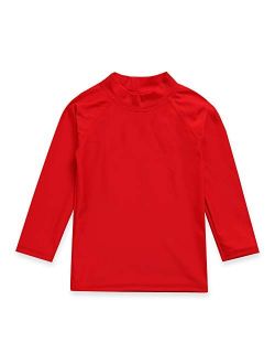 VAENAIT BABY 2T-7T Toddler Boys & Girls UPF 50+ Long Short Sleeve Rash Guard Swim Shirt Quick Dry