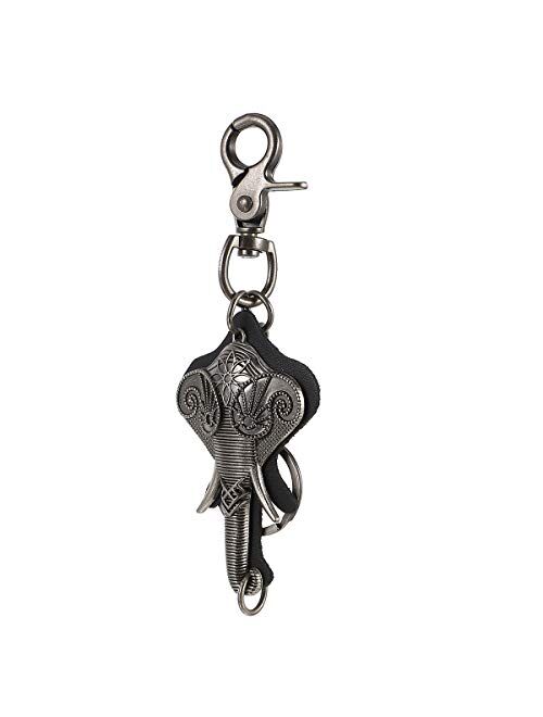 VALICLUD Punk key Chain Key Alloy Chain Key Pendant Elephant Key Ring Key Decor