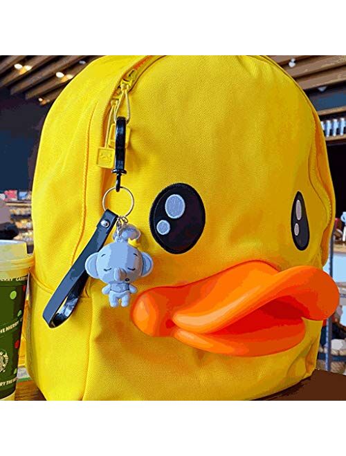 Decoration PVC Baby Elephant Keychains Keyring with Bells,Cute Keychain for Car Men and Women,Kids and Adults,Blue/Pink/Gray Exquisite (Color : Blue)