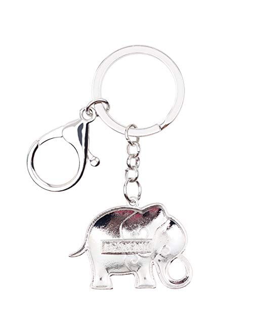 Animals elephant turtle keyfob keychain bagcharm keyholder genuine leather