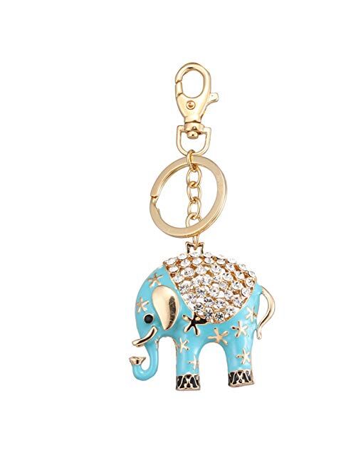 key chain Cute Sky Blue Elephant Wallet Keychain Birthday Party Gift