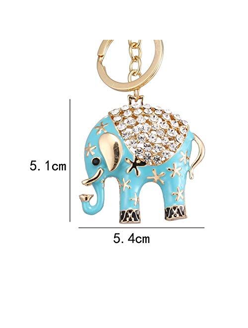 key chain Cute Sky Blue Elephant Wallet Keychain Birthday Party Gift