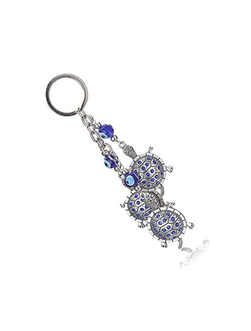 Crystal Elephant Keychain - trendy metal blue - Elephant Keychain Pendant For Woman - Man Pendant - Accessories Decoration