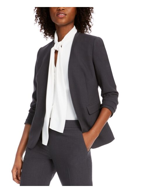 Bar III Collarless Open-Front Blazer, Created for Macy's