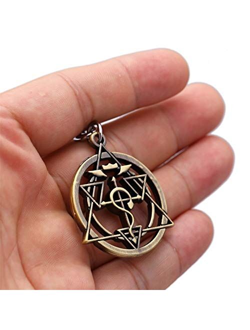 JZYZSNLB Keychain Keychain Key Ring Holder Car Key Chain Pendant Anime Men Women Jewelry (Color : Silver)