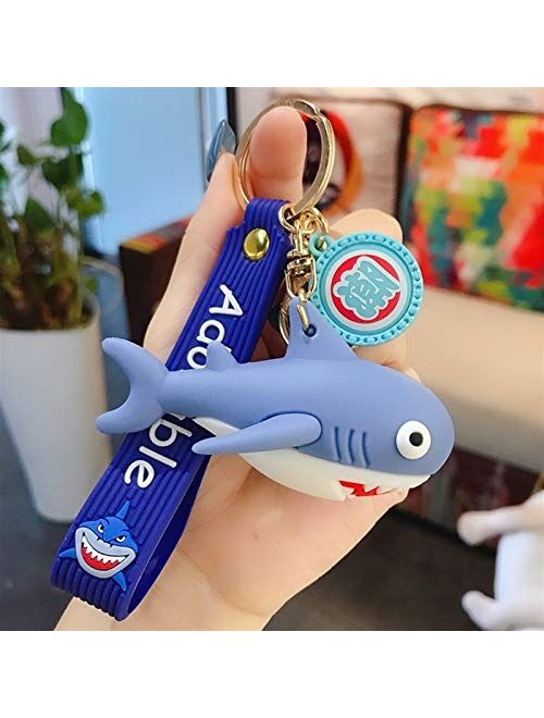 JZYZSNLB Keychain Cartoon Animal Keychain Cute Key Chain Popular Creative Satchel Pendant Key Ring (Color : 1)