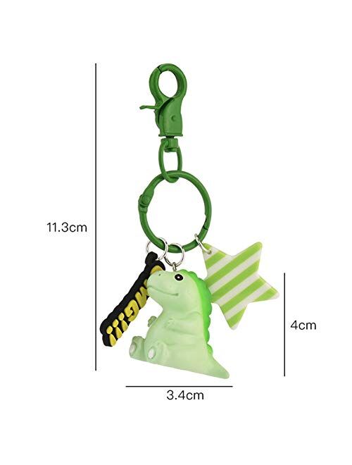 JZYZSNLB Keychain New Keychain Creative Keychain Mobile Phone Bag Car Cute Pendant (Color : Green)