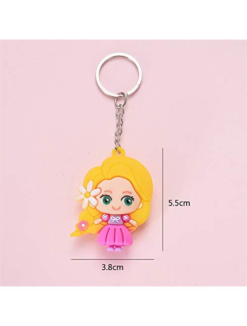 JZYZSNLB Keychain Creative Cartoon Cute Colorful Keychain for Women Bag Key Pendant Girl Keychain Keyrings for a Woman Gift Funny Keyring (Color : 6)