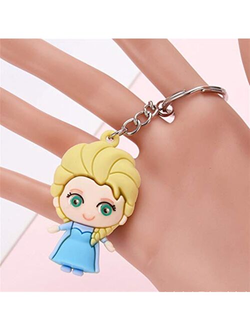 JZYZSNLB Keychain Creative Cartoon Cute Colorful Keychain for Women Bag Key Pendant Girl Keychain Keyrings for a Woman Gift Funny Keyring (Color : 6)
