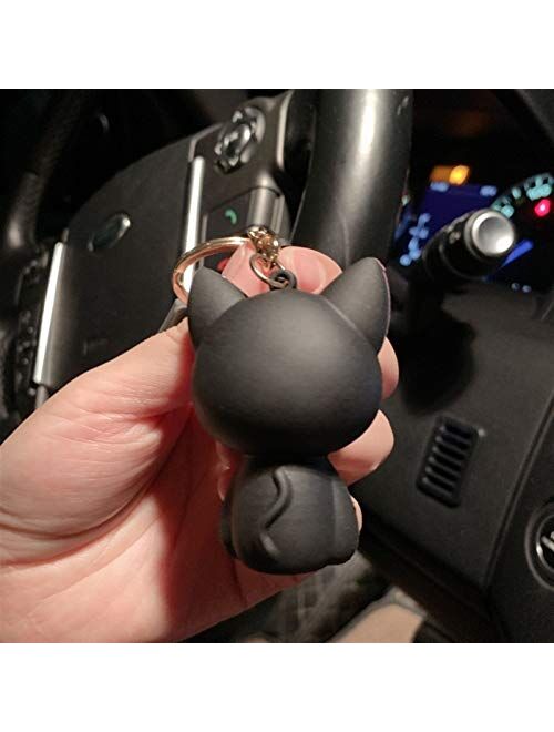 JZYZSNLB Keychain New Cartoon Anime Keychain Cute Cat Resin Key Chains Women Lovers Bag Car Pendant Key Ring Gifts (Color : 03)