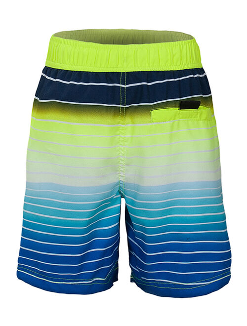 Rokka&Rolla Boys' Elastic Waist Drawstring Swim Trunks with Mesh Lining Board Shorts, UPF 50+ sizes 4-18