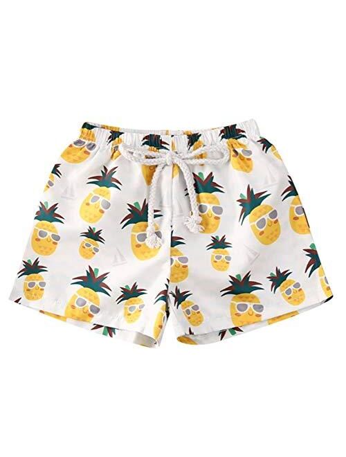 Styles I Love Baby Toddler Beach Pineapple Swim Shorts Bathing Suit Beach Pool Swimwear Little Boy Swim Trunks