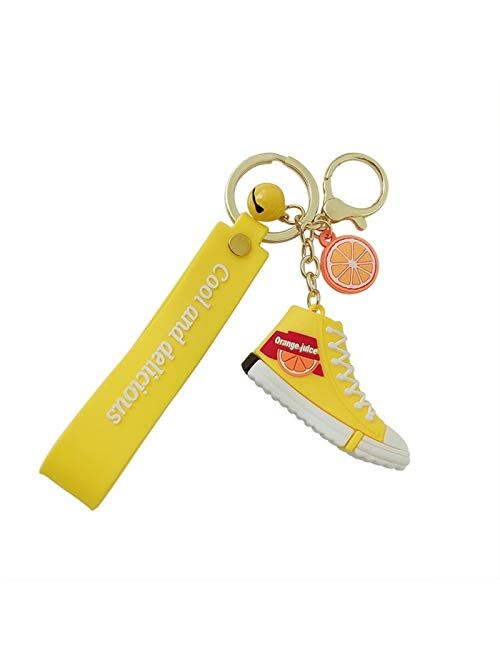 Mini PVC Shoes Keychains Bag Charm Woman Men Kids Key chain Key Holder Gift Chic Sneaker Key Ring