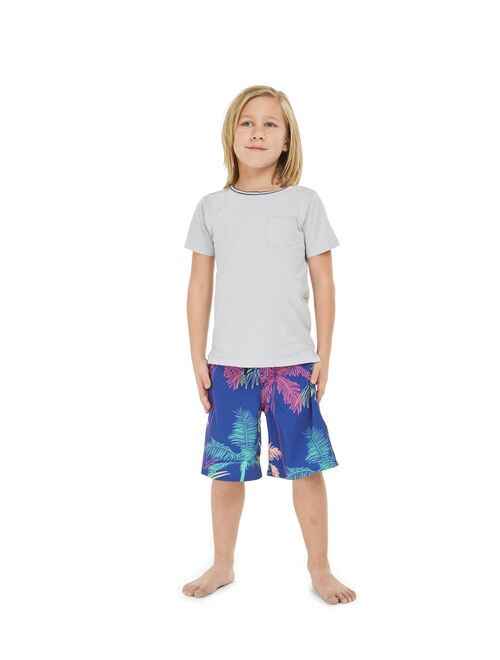 Hawaii Hangover Boys' and Big Boys' Rainbow Board Shorts,up to size 12
