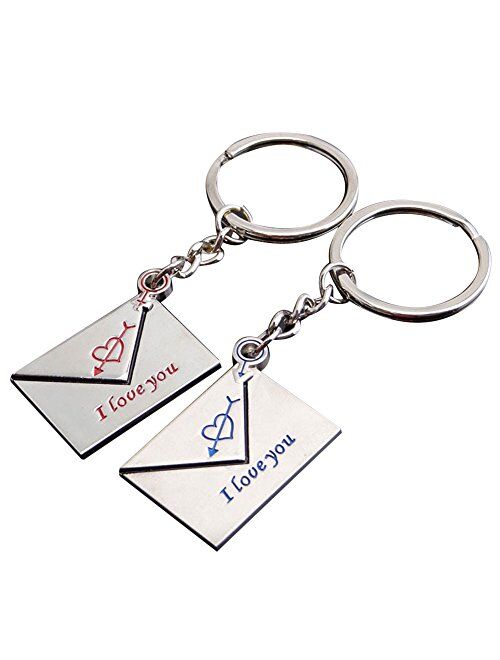 Disney milkcha Keychain Accessories,Creative Couple Keychain Gift Cup Love Key Ring Cute Keychains