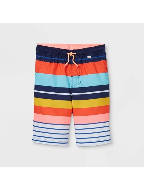 Boys' Striped Swim Trunks - Cat & Jack™