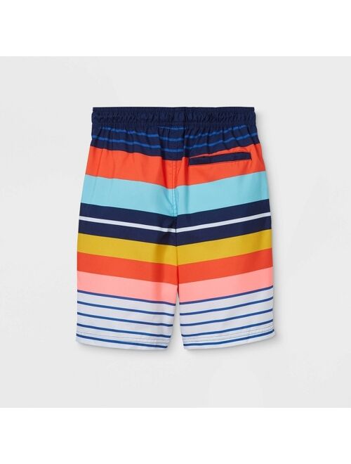 Boys' Striped Swim Trunks - Cat & Jack™