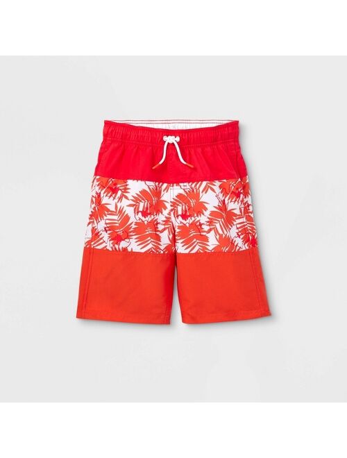 Boys' Colorblock Swim Trunks - Cat & Jack™ Orange