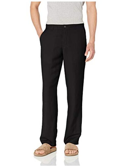 Amazon Essentials Men's Classic-fit Flat-Front Linen Pant