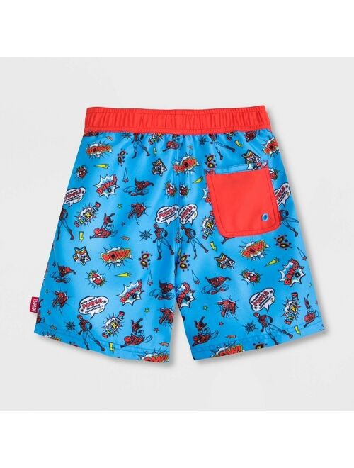 Boys' Marvel Spider-Man Swim Trunks - Blue - Disney Store