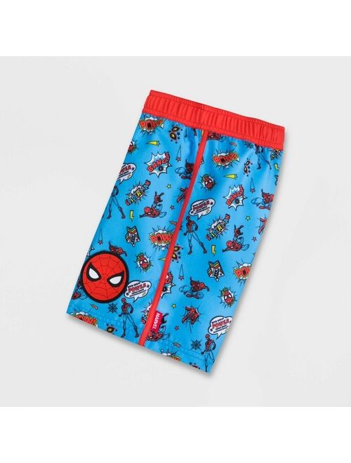 Boys' Marvel Spider-Man Swim Trunks - Blue - Disney Store