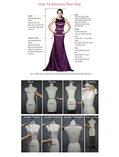 ALFEICE Long Prom Dresses V Neck Spaghetti Sparkling Formal Evening Gown High Slit Maxi Dress