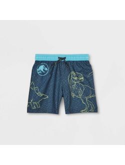 Toddler Boys' Jurassic World Swim Trunks - Blue