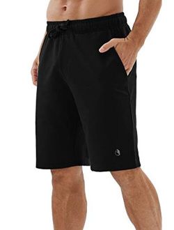 icyzone Athletic Shorts for Men - Workout Running Gym Lounge Jogger Shorts with Pockets