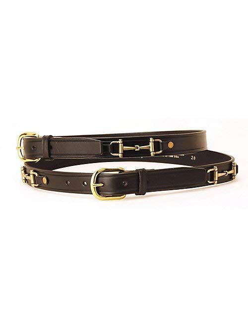 Tory Leather 1 Inch Snaffle Bit Belt
