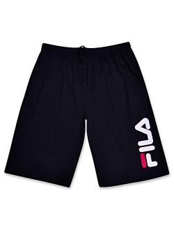 Men Big and Tall Print Cotton Jersey Athletic Lounge Gym Shorts for Men