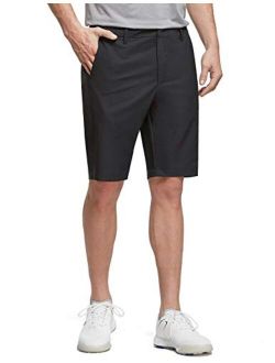 10" Golf Stretch Shorts for Men Flat Front Active Waistband Quick Dry Lightweight Casual Shorts with Zipper Pockets