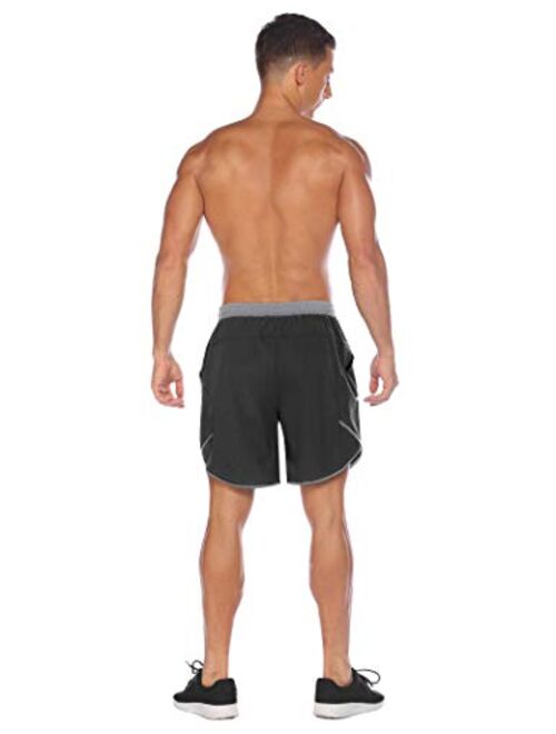 COOFANDY Men's 7" Running Shorts Quick Dry Gym Workout Short Pants Bodybuilding Training Athletic Jogger