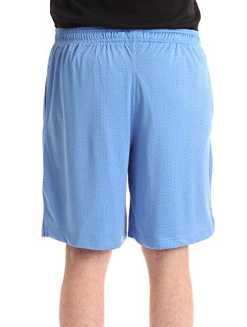 At The Buzzer Men’s Active Athletic Mesh Basketball Shorts for Men with Pockets