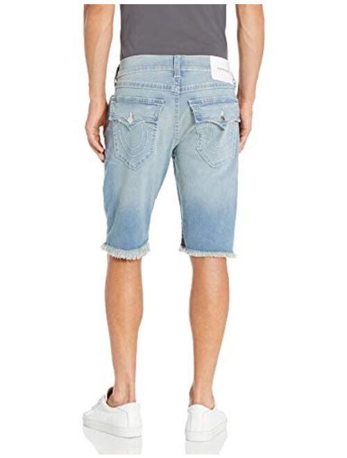 True Religion Men's Ricky Big T Straight Leg Short with Flap Pocket