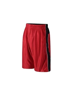 PTSports Men's Basketball Shorts Gym Athletic Workout Shorts with Pockets Quick-Dry Running Training Active Shorts Drawstring