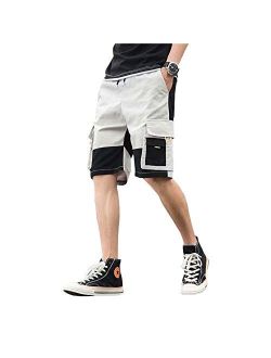 Banana Bucket Mens Summer Hip Hop Punk Cargo Shorts Lightweight Casual Shorts with Pockets